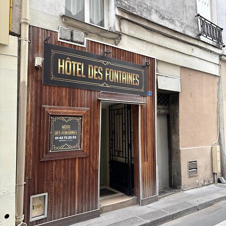 Hôtel Des Fontaines Paris Exterior foto